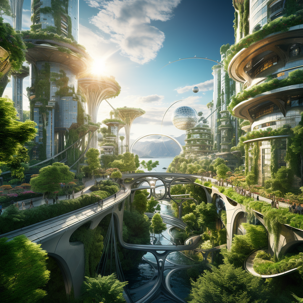 futuristic city